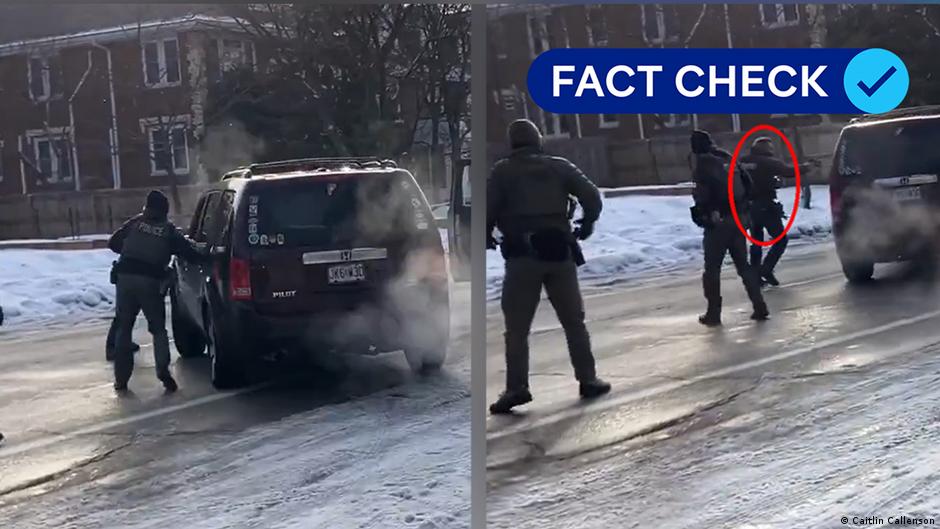 Dw Patikrinimas Trumpo Teiginys Apie Ice Agento Audym Mineapolyje Yra Klaidingas