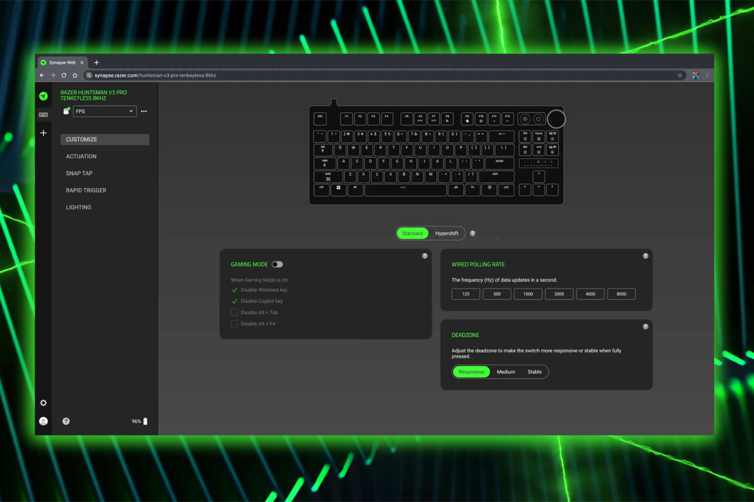 Razer Pristat Synapse Web Nauj Bd Greitai Konfigruoti Aidim Renginius