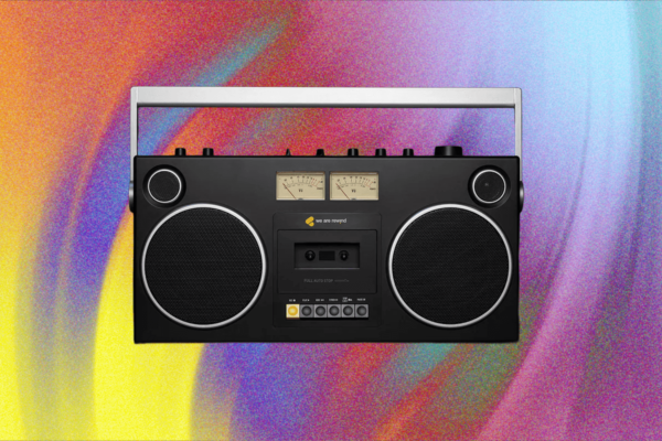 We Are Rewind Gb 001 Kasetinis Boombox Retro Stiliaus Grimas