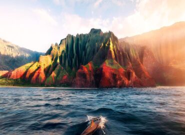 10463 Įspūdingas Reginys Prie Kauai Salos Krantų Havajuose