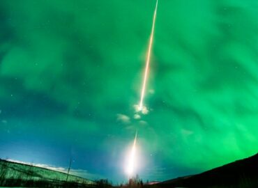 10486 Šiaurės Pašvaistė Ir Ryškus Meteoritas Nušvietė Suomijos Dan