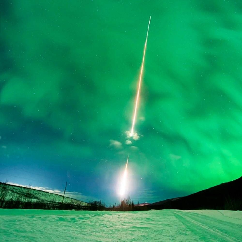 10486 Šiaurės Pašvaistė Ir Ryškus Meteoritas Nušvietė Suomijos Dan