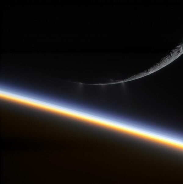 10508 Enceladas Su Saturno Atmosferos Fonu 2010 Metų Kassinio Nuo