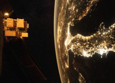 10549 Italijos Miestų šviesos Užfiksuotos Iš Tarptautinės Kosminės