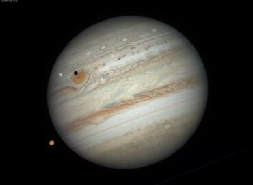 10554 Jupiteris Ir Jo Palydovas Ijo Nufotografuoti Iš Žemės