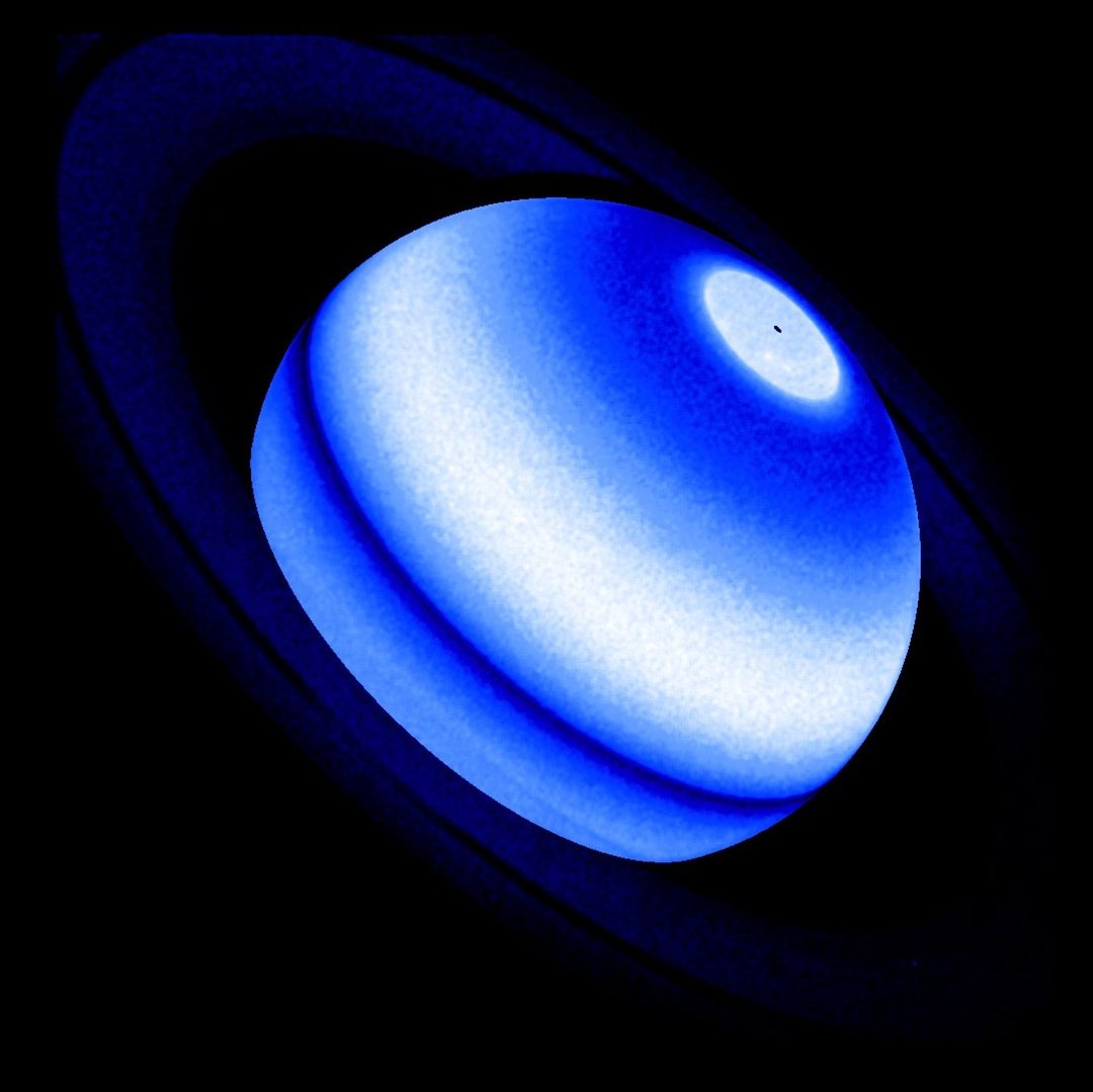 10565 Saturno Vaizdas Ultravioletinėje šviesoje Užfiksuotas Hubble