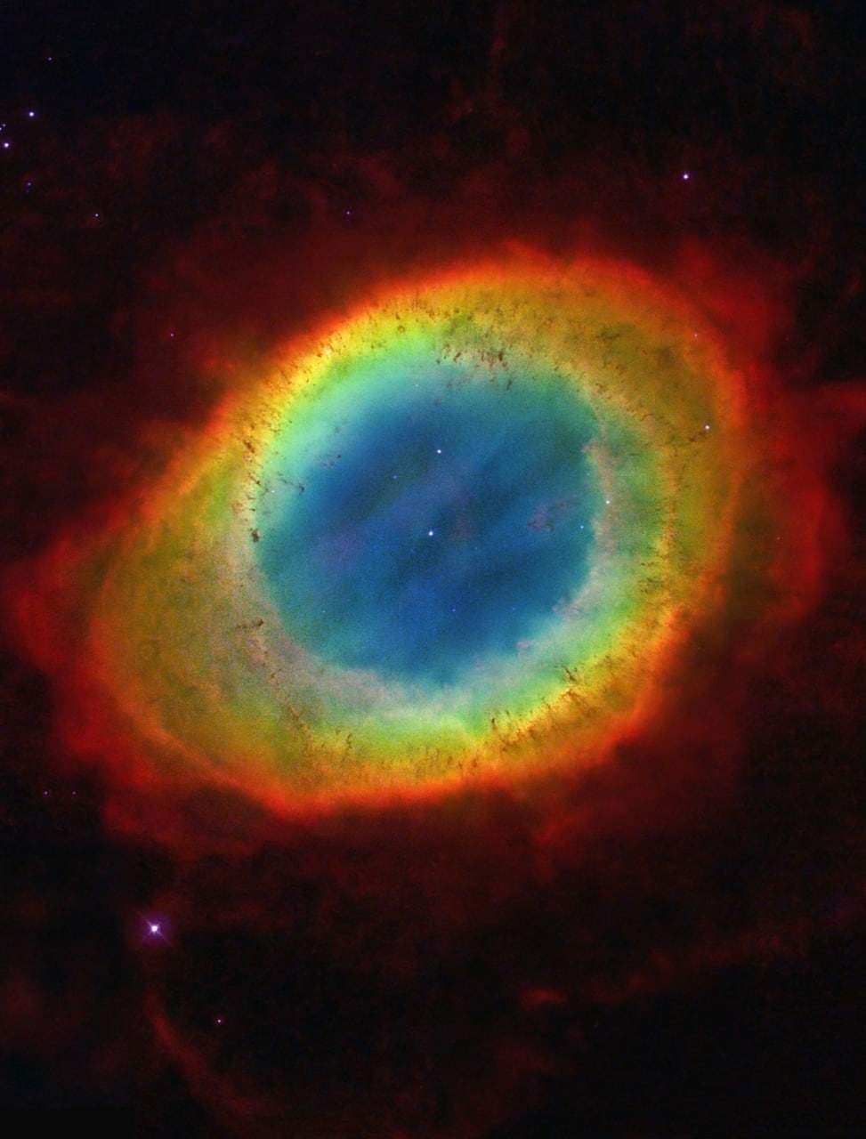 15957 Ngc 6720 žiedo Formos Planetarinė ūkas Su Baltuoju Nykštuk