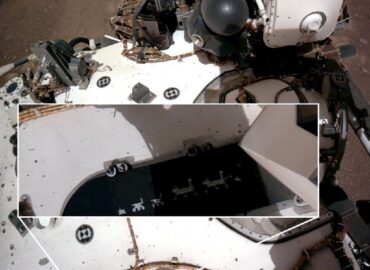 15977 Marso šeima Perseverance Roverio Paslėpta žinutė