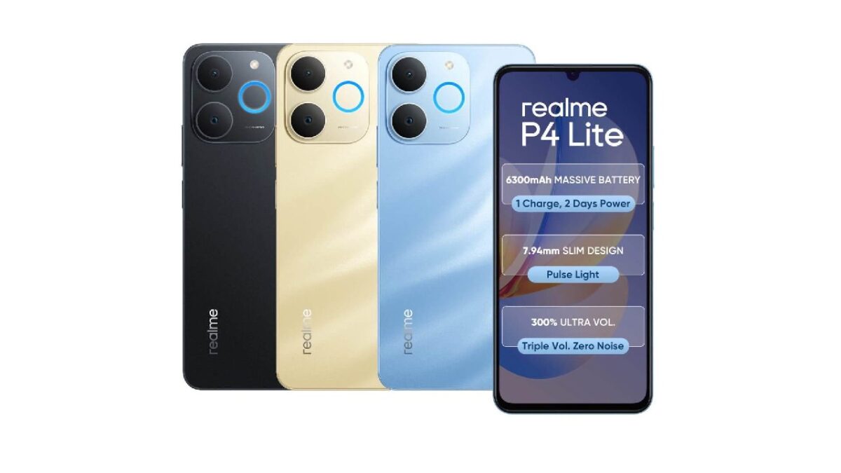 20335 Realme P4 Lite 4g Išleistas Indijoje Su Stilingu Dizainu Ir