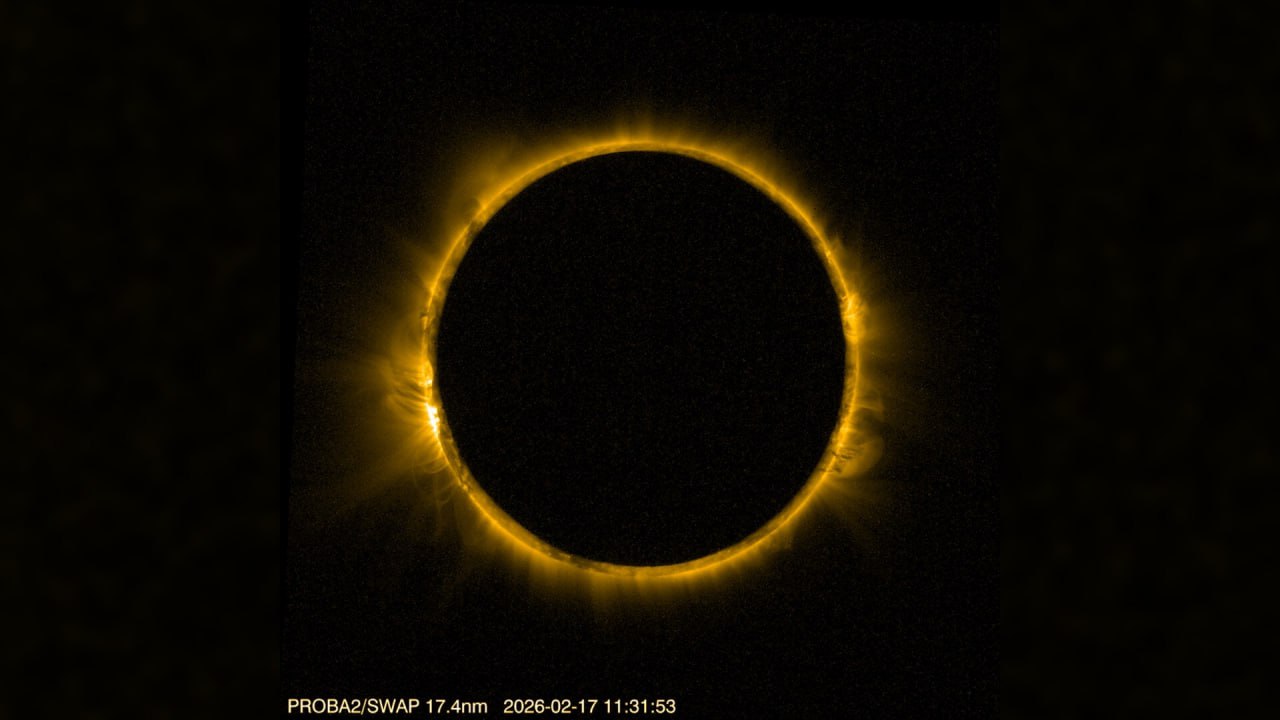 2305 Kosminis Aparatas Proba2 Užfiksavo žiedinį Saulės Užtemimą