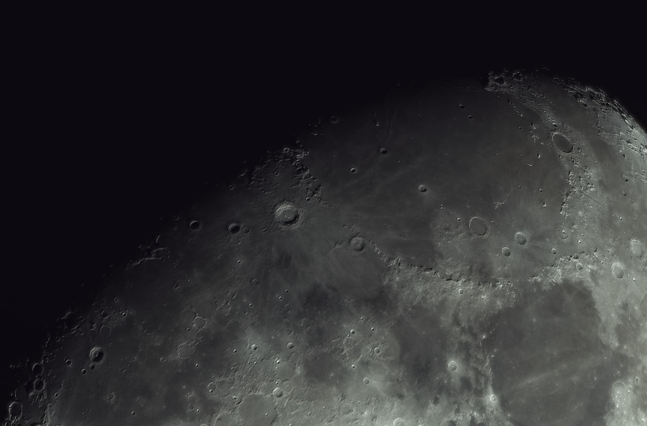 2307 Mėnulio Paviršiaus Fotografija Koperniko Krateris Ir Aplink