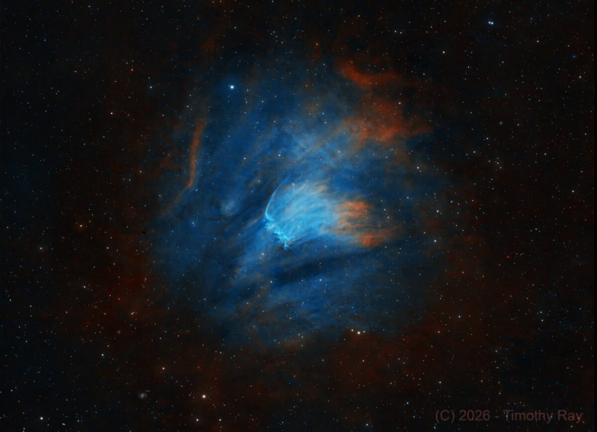 Alves 2 ūkas: paslaptingas objektas Vėžėjo žvaigždyne