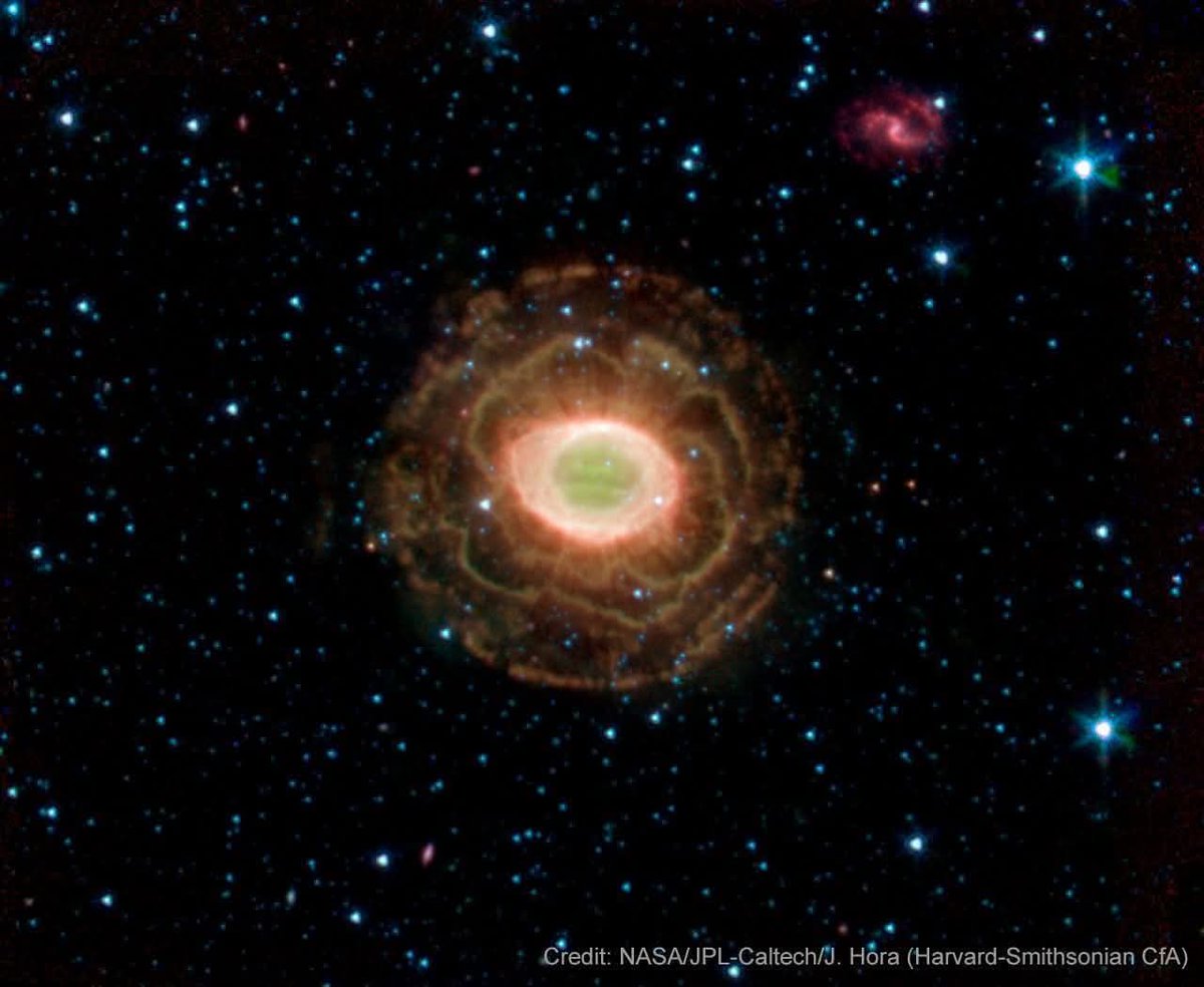 3719 Nasa Spitzer Teleskopas Užfiksavo Planetinę ūką Primenančią