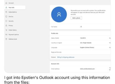 6789 Džeferio Epšteino Bylos Dokumentuose Rasti Jo Microsoft 365 