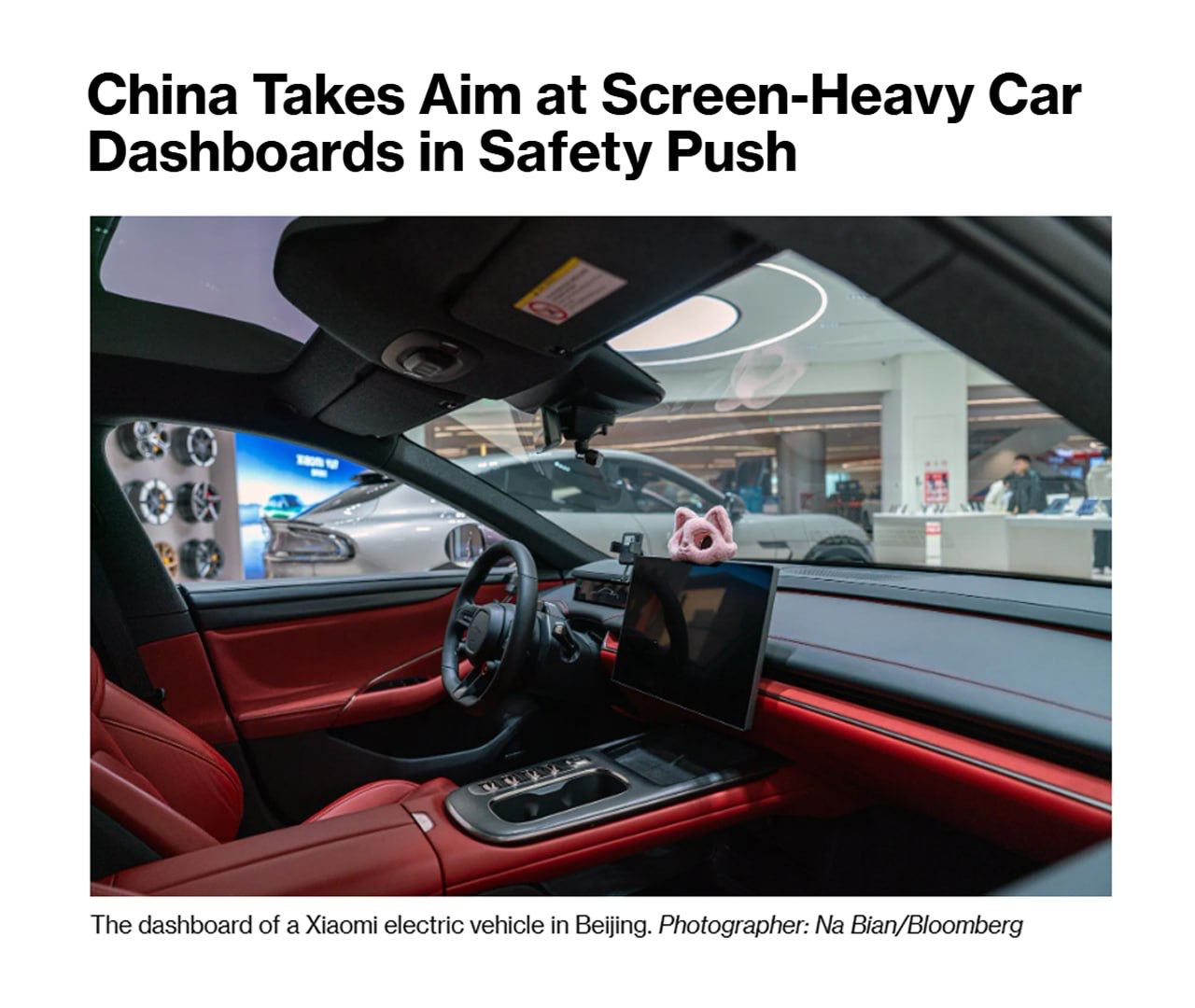 927 Kinija Siekia Apriboti Ekranų Naudojimą Automobiliuose Dėl S