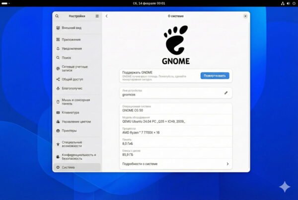 Gnome 50 Beta Versija Vrr Palaikymas Ir Gdm Patobulinimai