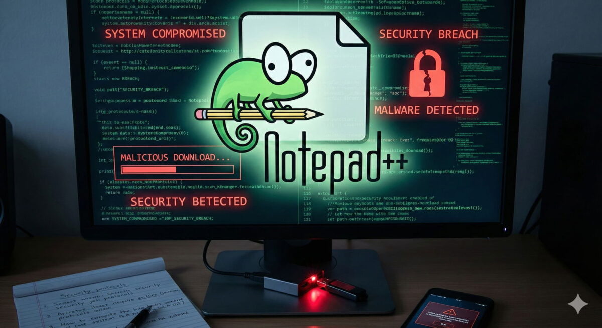 Notepad++ serverių saugumo pažeidimas: infrastruktūra buvo pažeista šešis mėnesius