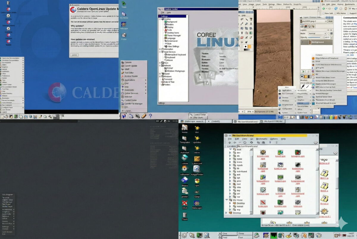 Penki Istoriniai Linux Distributyvai Kurie Nutrauk Savo Vystymsi
