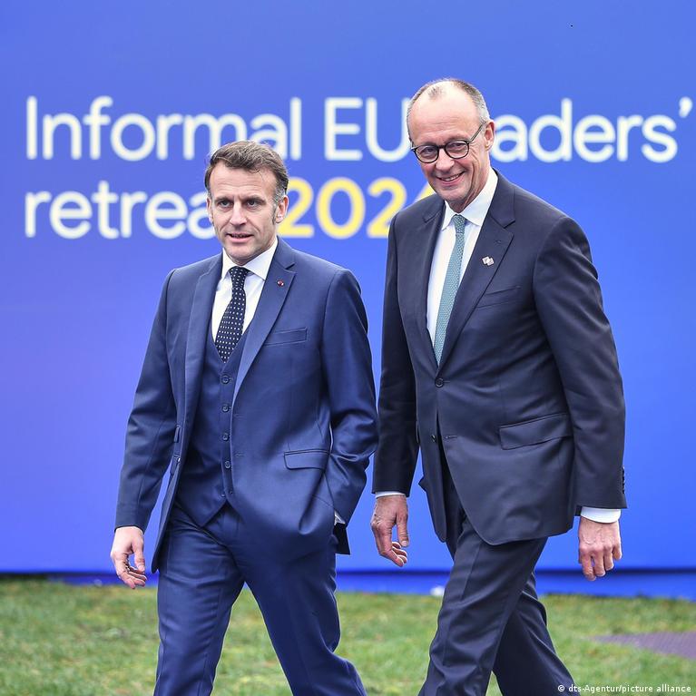 Pranczija Ir Vokietija Demonstruoja Vienyb Es Susitikime Belgijoje