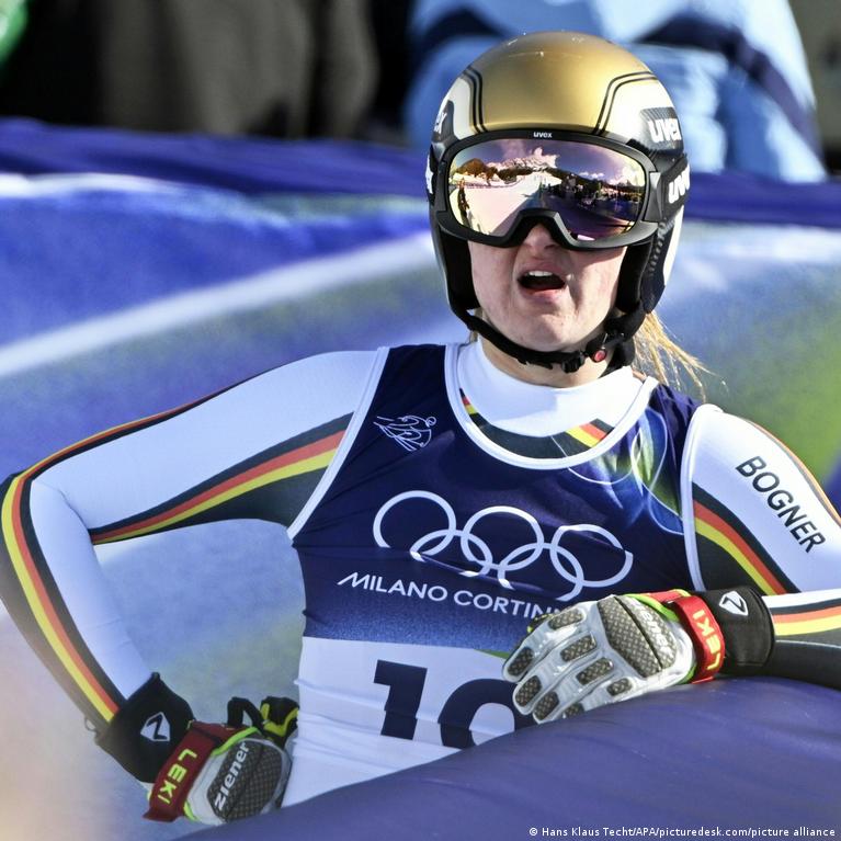 Vokietijos Sportinink Emma Aicher Ikovojo Sidabr Iemos Olimpinse Aidynse