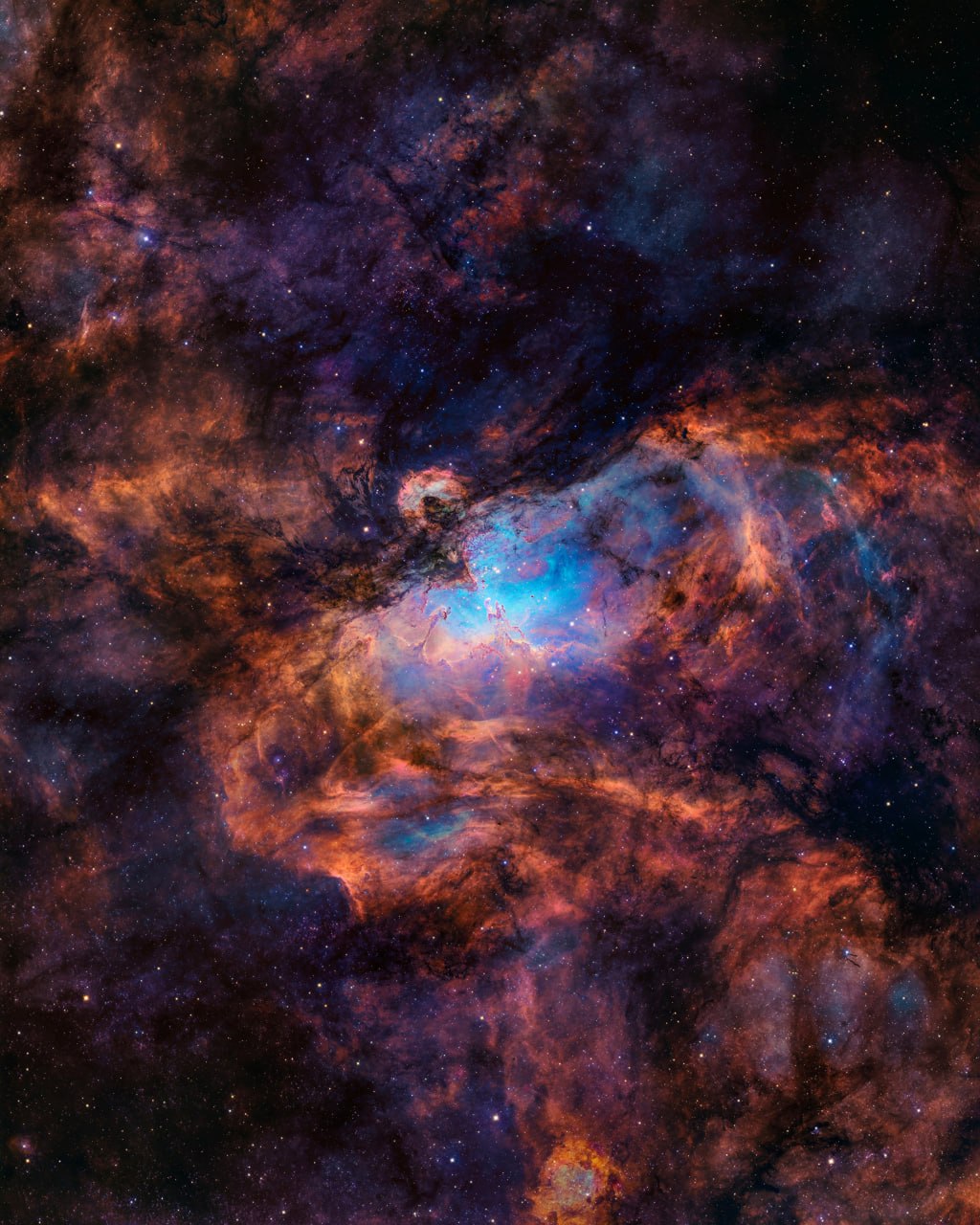 Astrofotografas Andrew McCarthy ir menininkė Cathrin Machin sukūrė įspūdingą 280 MP mūzaiką 11129 Astrofotografas Andrew Mccarthy Ir Menininkė Cathrin Machin