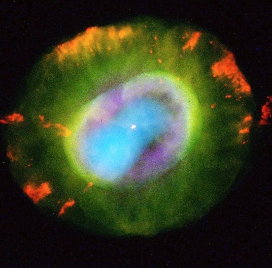 16214 Ngc 7662 Mėlynojo Sniego ūkas Andromedos žvaigždyne