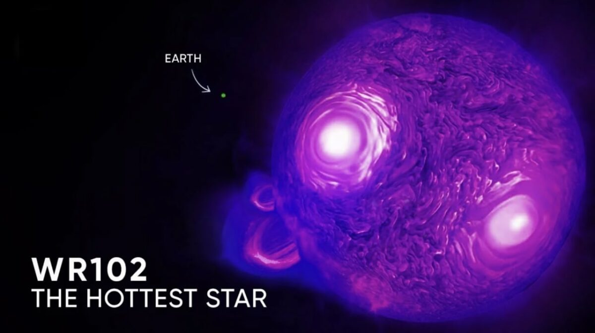 16265 Wr 102 Karščiausia žinoma žvaigždė Visatoje
