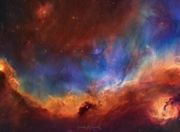 3227 Ic 2177 Čaikos ūkas Didžiojo Šuns žvaigždyne