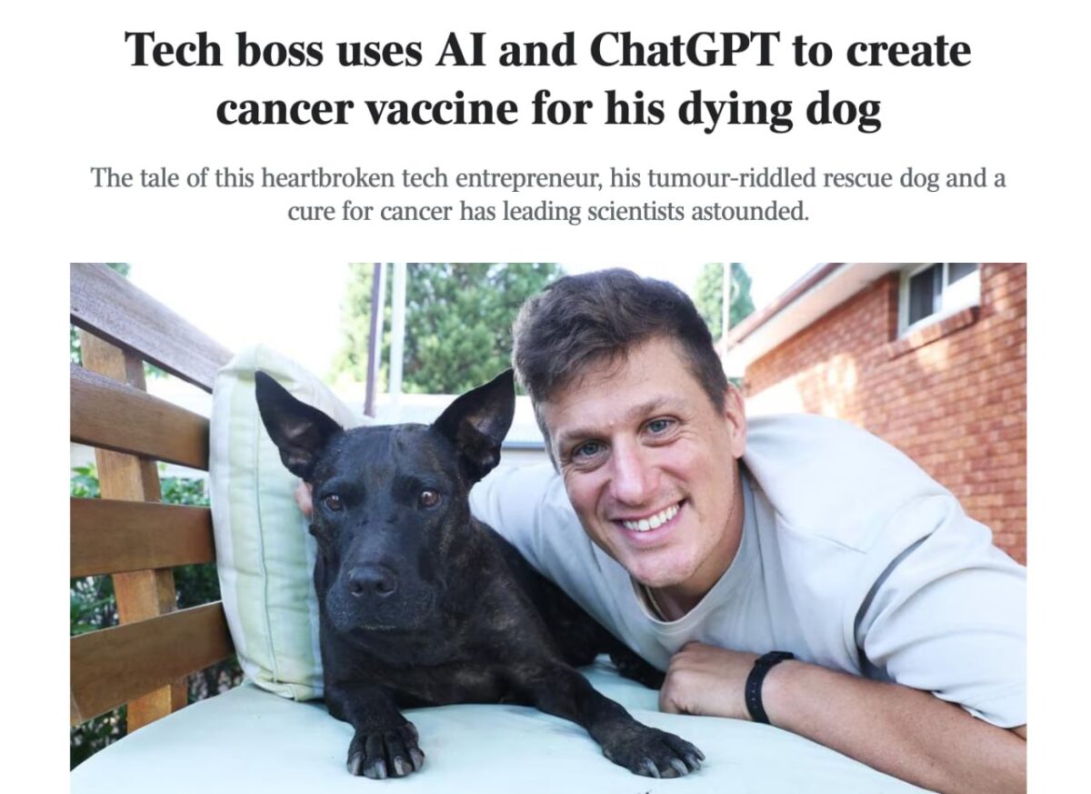 Dirbtinis intelektas padeda išgelbėti šunį nuo vėžio 6783 Dirbtinis Intelektas Padeda Išgelbėti šunį Nuo Vėžio