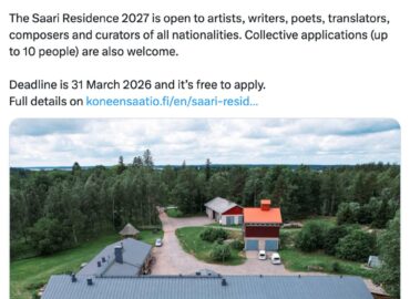 6856 Suomija Siūlo Menininkams Kūrybinį Atsitraukimą Su Finansine