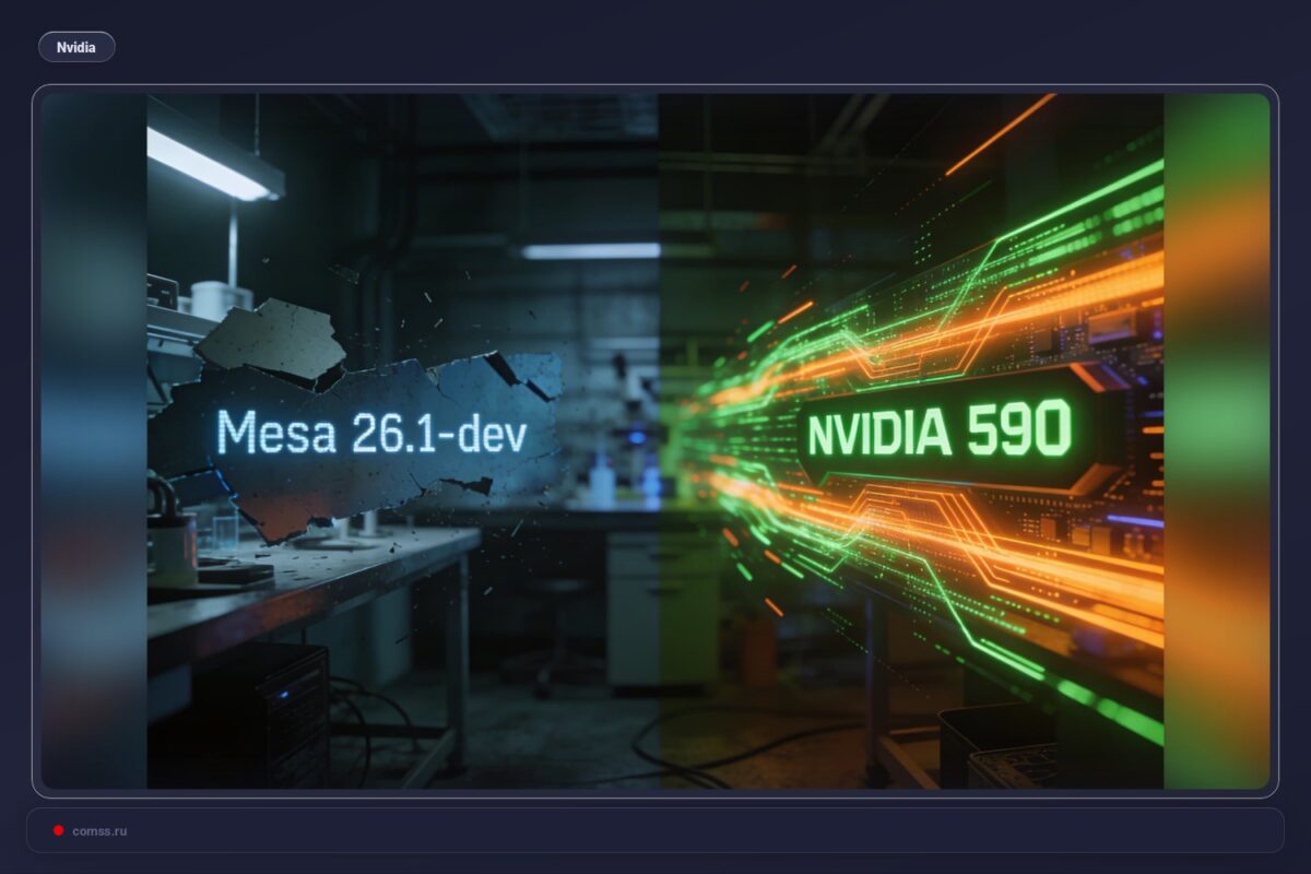 Atviro kodo Mesa 26.1-dev ir NVIDIA 590: našumo skirtumai vis dar ryškūs