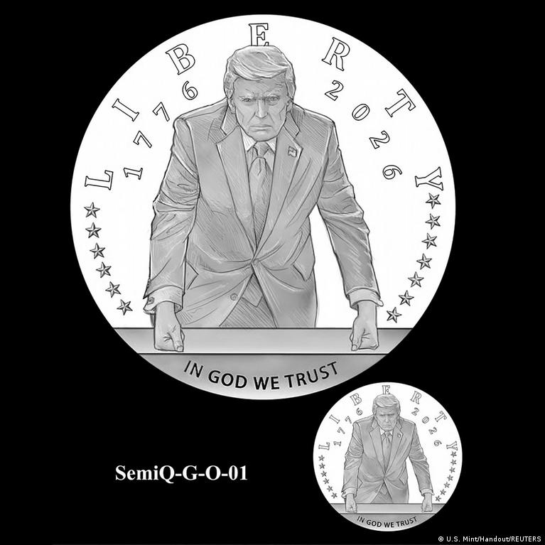 Jav Patvirtinta Trumpo Atvaizdo Naudojimas Atminimo Aukso Monetoje