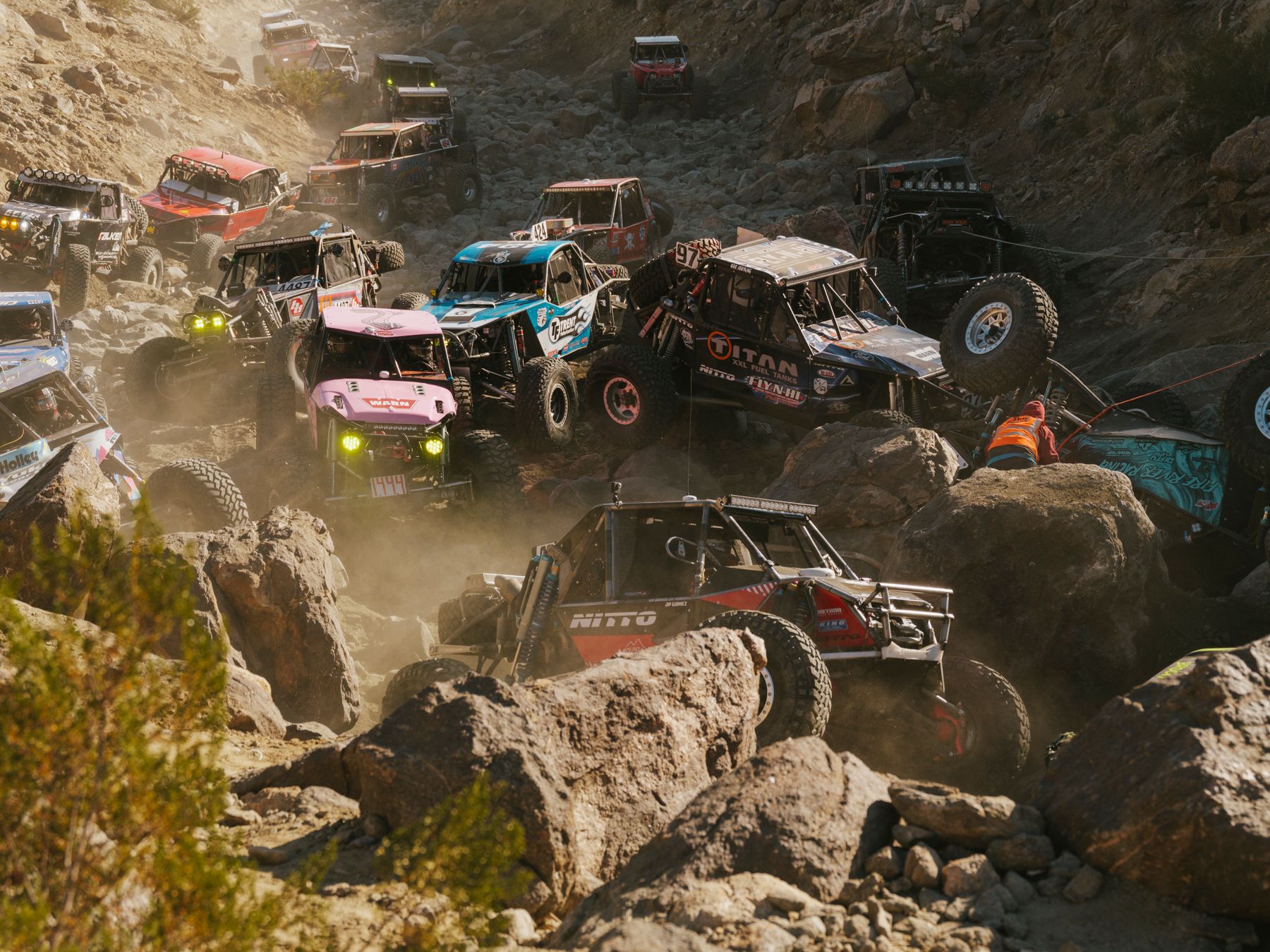 King Of The Hammers Atiauriausios Pasaulio Bekels Lenktyns Kalifornijos Dykumoje