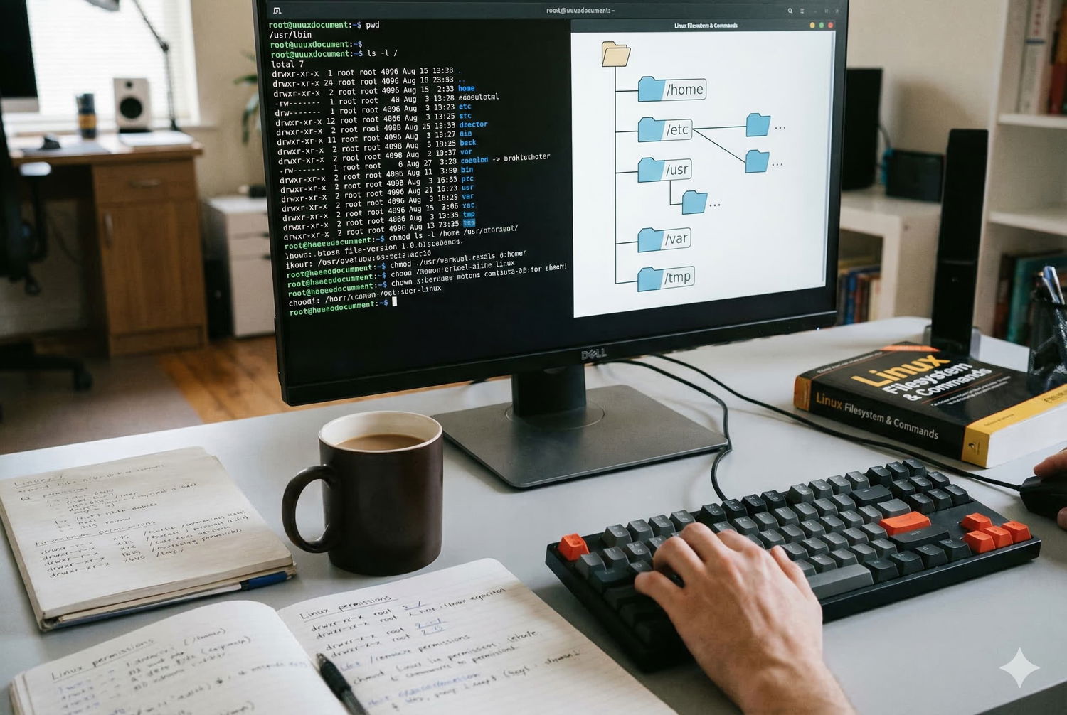 Linux Fail Sistema Pagrindiniai Katalogai Ir Komandos