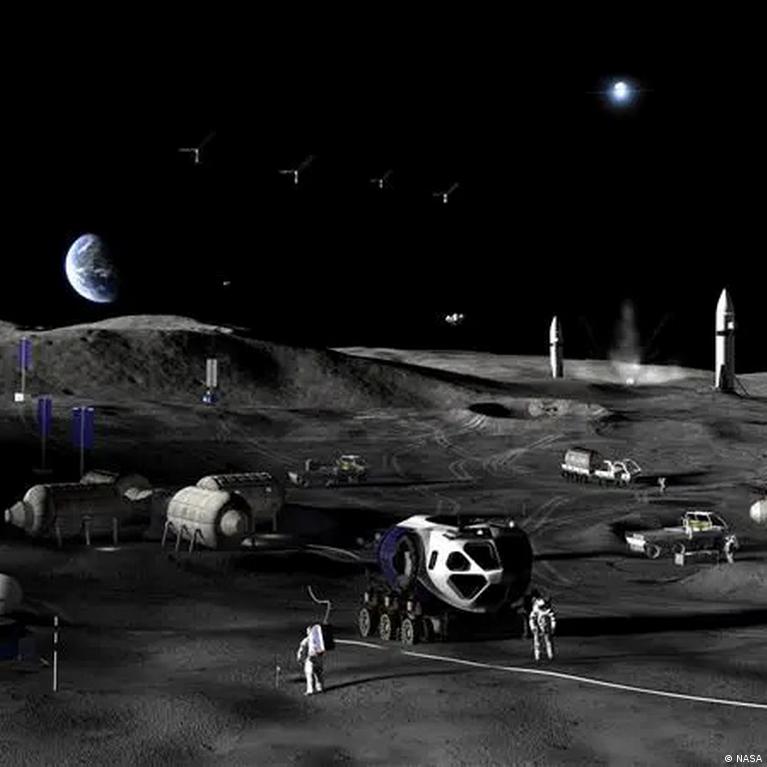 Nasa Planuoja Statyti Baz Mnulyje Atsisakydama Orbitins Stoties