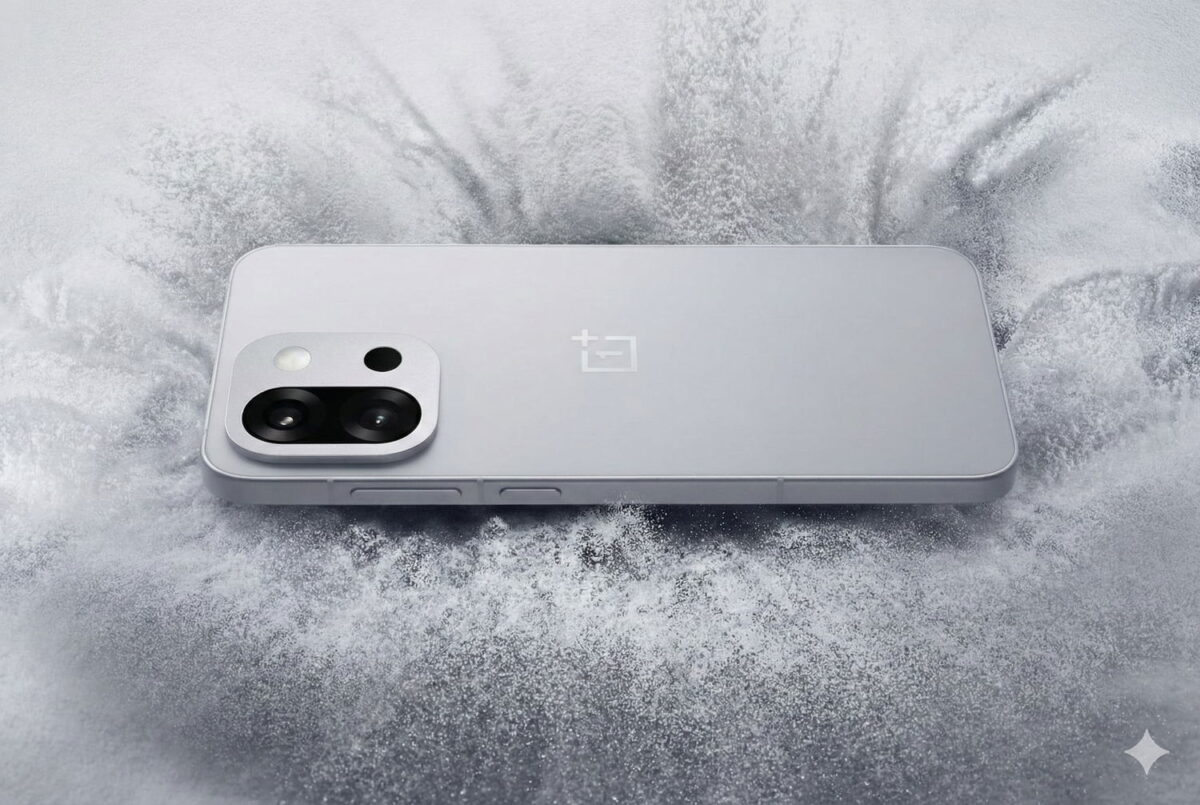 OnePlus 15T: oficialus dizainas su plokščiu korpusu ir 7500 mAh baterija