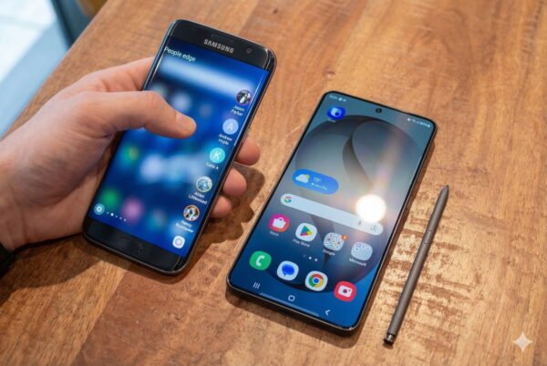 Samsung Galaxy S7 ir Galaxy S26: Kuo skiriasi dešimtmetį skiriantys modeliai?