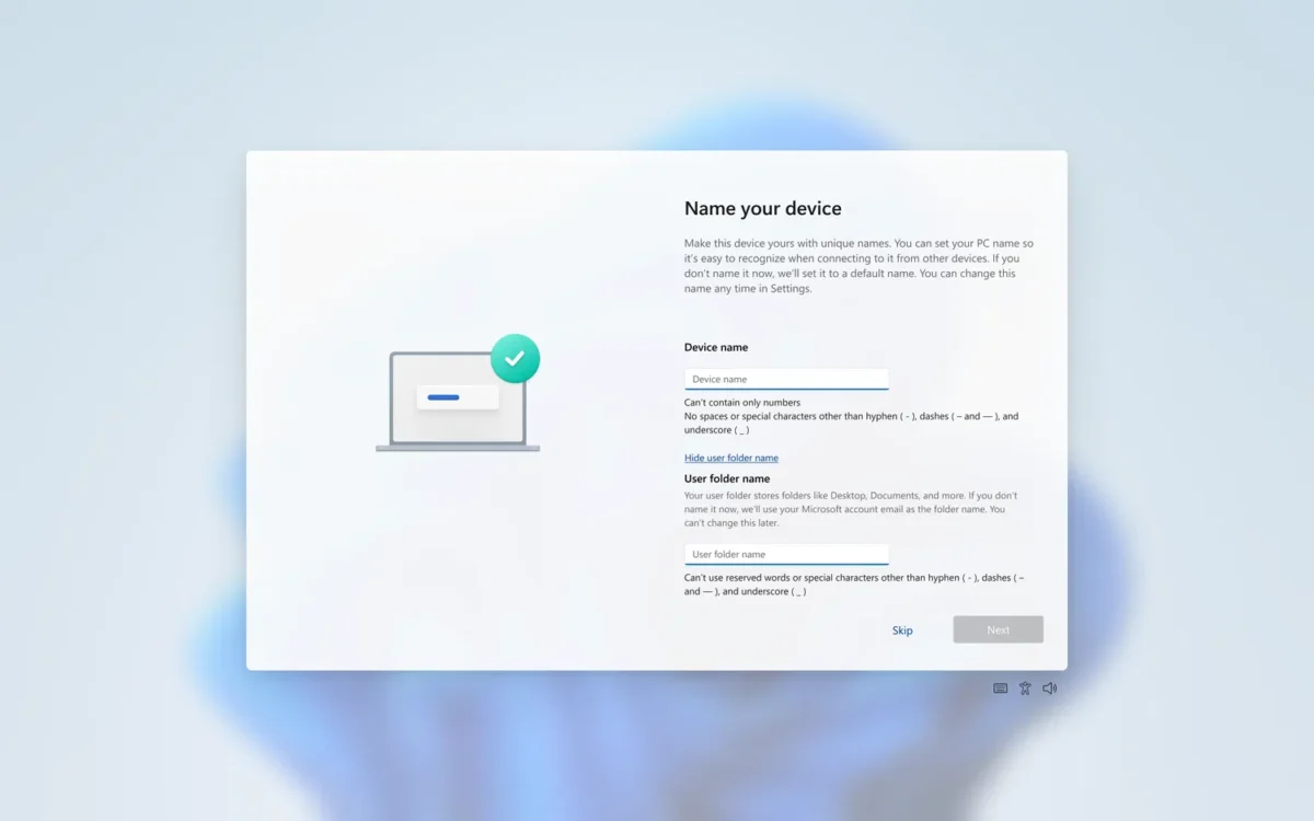 Windows 11 leis pasirinkti vartotojo aplanko pavadinimą pradinės konfigūracijos metu Windows 11 Leis Pasirinkti Vartotojo Aplanko Pavadinim Pradins Konfigracijos Metu