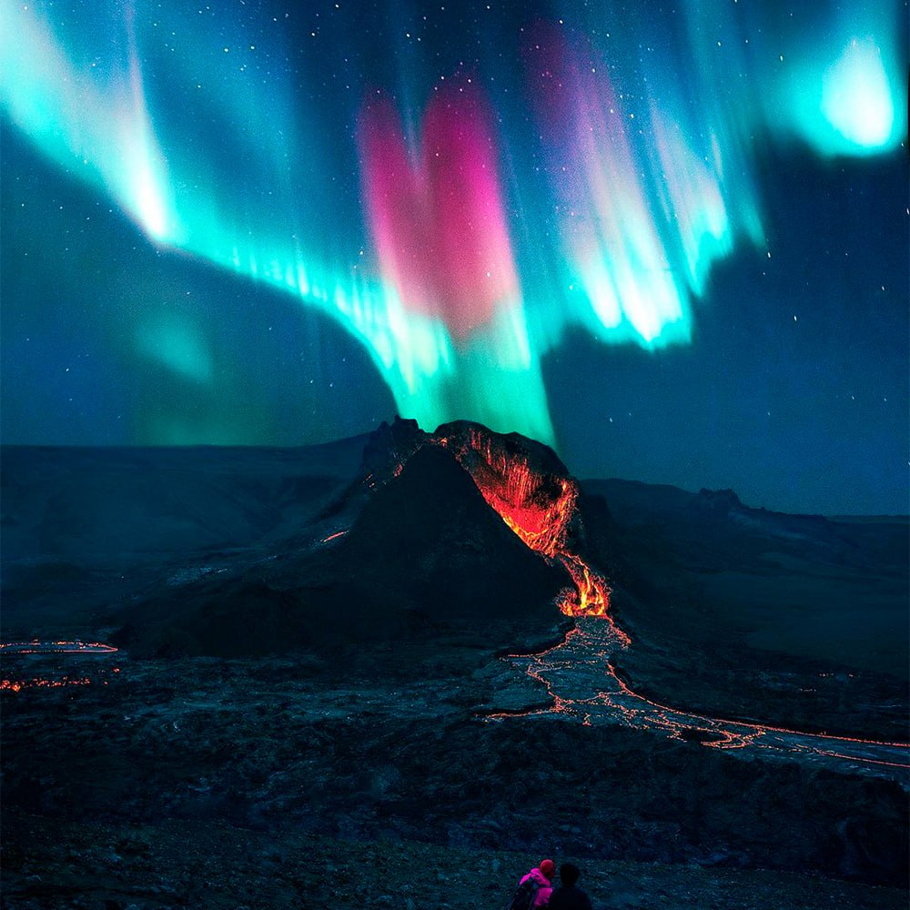 10731 Įspūdinga Kombinacija Ugnikalnio Išsiveržimas Ir šiaurės Pa