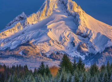 10782 Gora Hud Po Mėnuliu Įspūdinga Kalnų Panorama Oregone