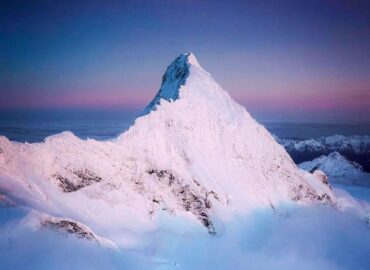 10792 Naujosios Zelandijos Kalnų Viršūnės Po Mėnulio šviesa