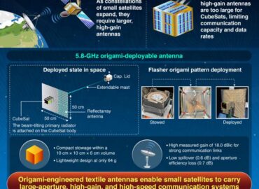 1462 Japoniški Inžinieriai Kuria Kosminę Anteną Naudodami Origami