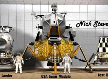 16389 Kosminių Aparatų Išdėstymas Mėnulio Paviršiuje Istorinis žv