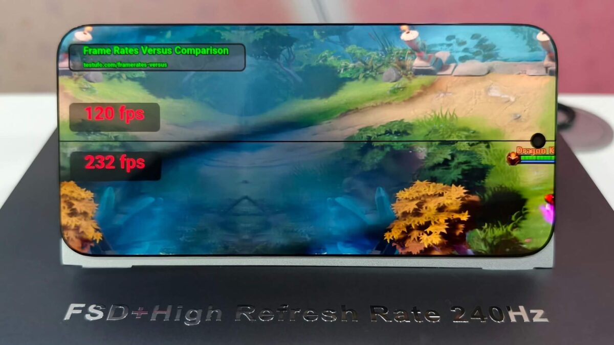 Tianma pristatė pirmąjį pasaulyje 1,5K rezoliucijos ir 240 Hz dažnio ekraną