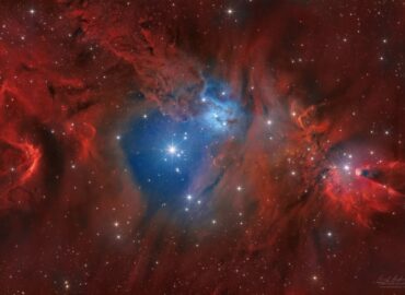 3333 Ngc 2264 žvaigždžių Spiečius Ir Kūgio ūkas Jaunos žvaigždė