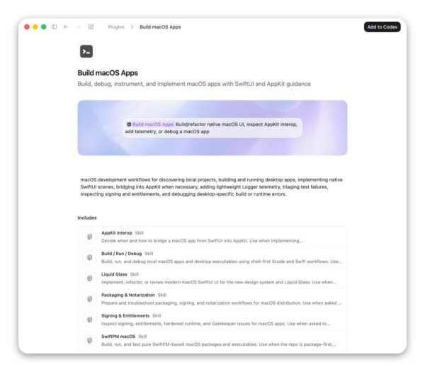 7025 Codex Išleido Naują Macos Programų Kūrimo įrankį
