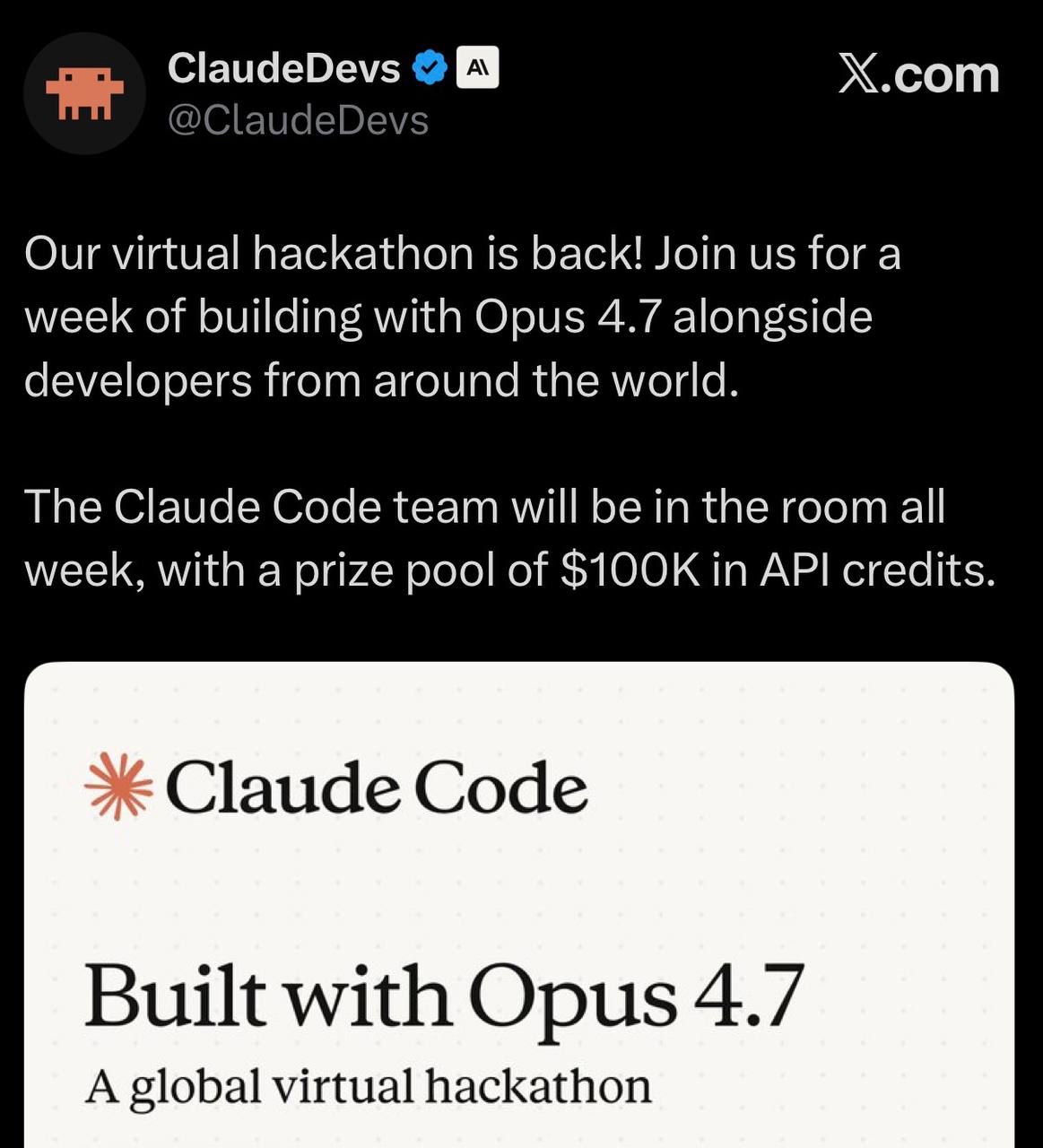 7085 Anthropic Organizuoja Pasaulinį Hakatoną Su 100000 Prizini