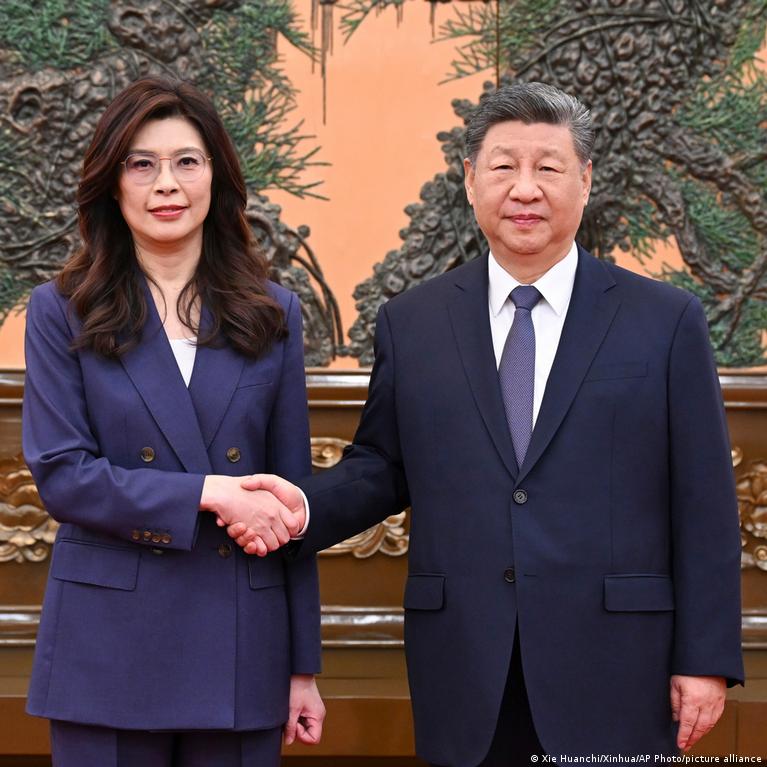 Kinija Stiprina Ryius Su Taivanu Po Opozicijos Lyderio Vizito