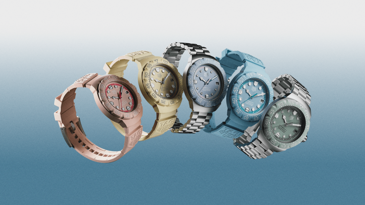 TAG Heuer pristato naujus šviesos energija varomus Formulės 1 laikrodžius