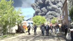 Ukrainos Smgis Rusijos Naftos Perdirbimo Gamyklai Sukelia Evakuacijas